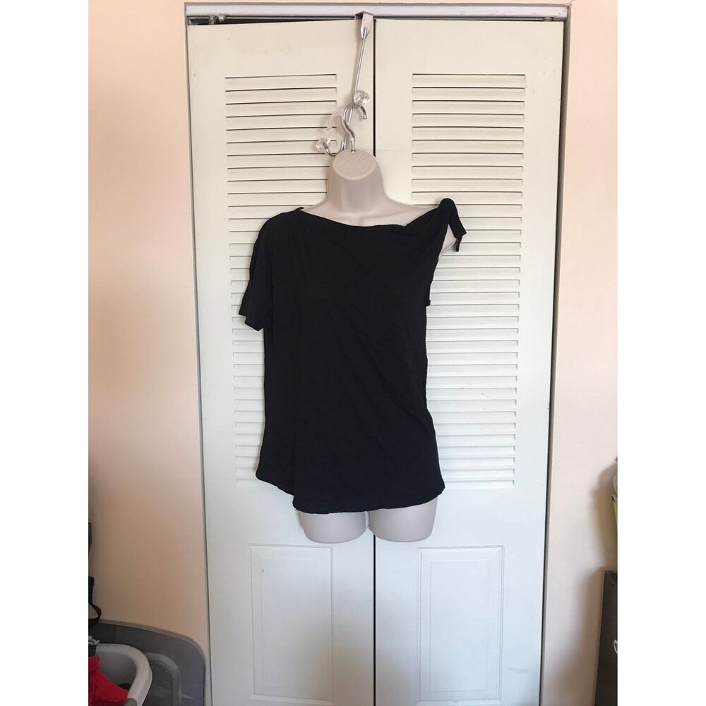 Women's one-shoulder Tie Short Sleeve